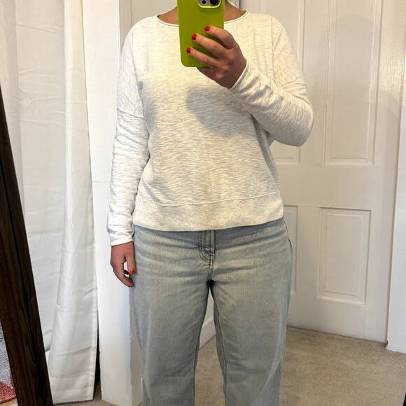 Vince Women's Long Sleeve Sweater Size Medium White/Gray - Picture 7 of 7